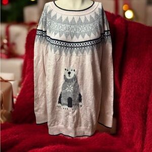 Tommy Hilfiger ~ Sweater ~ Women’s ~ 2X ~ Polar Bear ~ Wool Blend ~ Pullover
